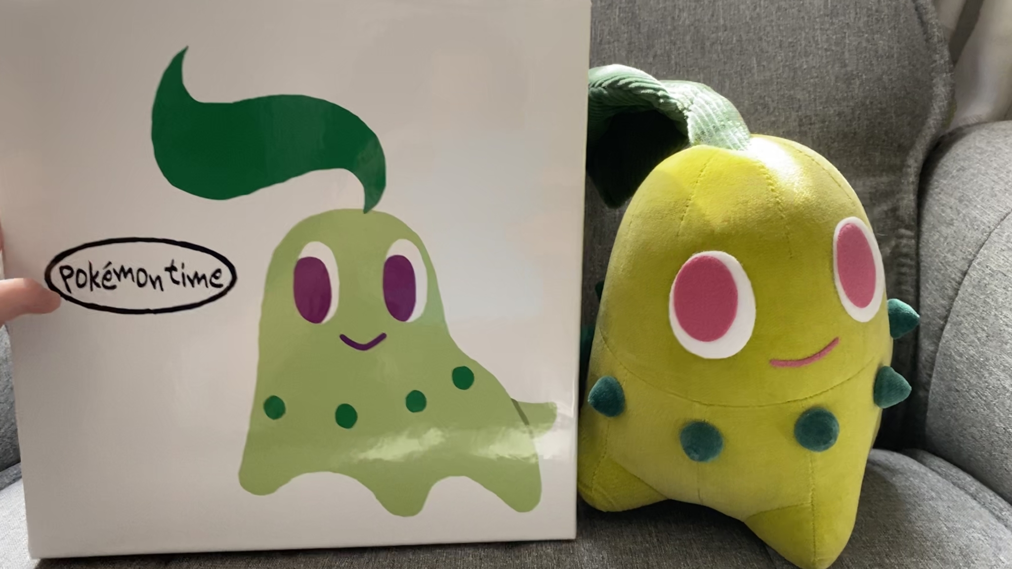 ポケモンタイムストラップ★チコリータ ぬいぐるみ 絶品] チコリータ ストラップ pokemon time